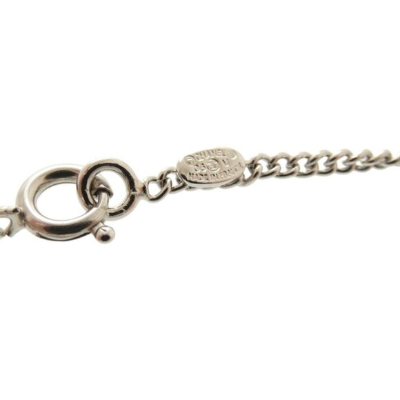 CHANEL Silver Logo Necklace - Picture 7 of 7